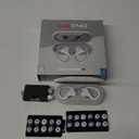 Monster DNA Fit Wireless Bluetooth Earbuds - Noise Cancelling Earbuds with Wireless Charging Case & Built-in Microphone, Water Resistant Bluetooth Headphones & Ear Buds (Regular, White)