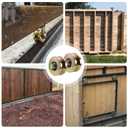 4" Heavy Duty Sliding Gate Rollers Wheels 2 Sets V Groove Slide Wheel Solid 4" Dia 1-3/4" Width Double Bearing 3000 Lbs Capacity with Screws