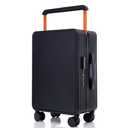 UrbanExplorer Carry On Luggage 20In Wide Handle PC Hardshell Suitcases with Spinner Wheels & TSA Lock Frameless Luggage Zipperless Luggage, Black