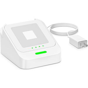 WUKUR Reader Dock for Square Card Reader 2nd Gen, Holder Stand for Square Reader 2 Gen Credit Card Reader Dock with Detachable USB-C Port and Smart Anti-Slip Button (Cable and Wall Charger Included)