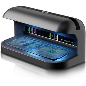 Aneken AL-17 Counterfeit Bill Detector with UV LED Light, Advanced UV Counterfeit Money Detector with Card & ID Detection, Suitable for All Currencies in The World