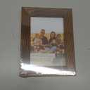 Renditions Gallery 3.5x5 inch Picture Frame Modern Style Wood Pattern and High Definition Glass Ready for Wall and Tabletop Photo Display, Walnut Frame