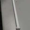 Amazon Basics No Drill Spring Tension Curtain Rod, Adjustable Length 36-54", Classic Finial, White