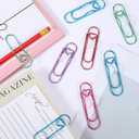 20PCS Pen Clips for Notebook, 5 Colors Heart Pen Clip for Notebook, Suitable for School Office Supplies (Pink Red Purple Green Blue)