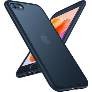 TORRAS Shockproof iPhone SE 2020 Case & iPhone 8 Case [Military Grade Drop Test] Translucent Matte Hard PC Back & Silicone TPU Bumper, Protective & Slim Fit for iPhone 7 case & SE2, Black