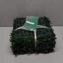 Artificial Grass Wall Backdrop,10"x 10"(16P) Boxwood Faux Green Wall Panels for Interior Wall, Greenery Wall,Garden and Indoor Outdoor Plant Wall Decor