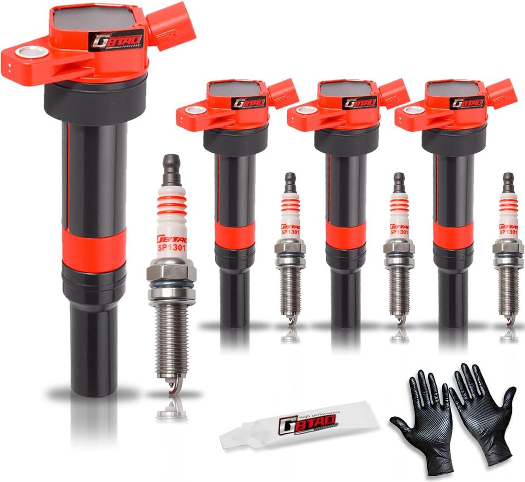 Set of 4 Ignition Coil Pack and Platinum Spark Plug for 1.8L 2.0L L4 2011-2019 Hyundai Elantra GT Coupe Tucson Kia Forte Soul Replaces UF651 C1804