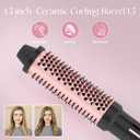 5-in-1 Curling Iron Set, Including a Curling Brush, Straightener, and 4 Interchangeable Ceramic Curling Barrels; Dual Voltage; Comes with Gloves and Hair Clips (0.351.25 inches), Rose Gold
