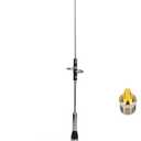 Ham Radio GMRS Mobile Antenna Dual Band 2M & 70CM Band High Gain VHF UHF 144 430mhz w/Ground Plane Kit Magnetic Mount 13ft Cable & PL259 SMA Female for Car Pickup Truck RV Vehicle Walkie Talkie