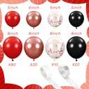 Hungdao 140 Pcs Wine Birthday Decorations Burgundy Balloon Arch Kit for Women 5/8inch Latex Balloons Burgundy Wedding Favor Aging Like Fine Wine Birthday Decor Wedding Bridal Shower Party Anniversary
