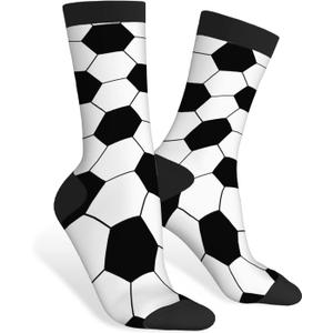 AOYEGO Octopuses Funny Socks Cartoon Octopus Tropical Novelty Casual Crew Socks Contrast Color Design for Women Men Gift (Football)