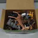 BOLZRA Safari Animals Figures Toys, Realistic Wild Zoo Animal Figurines, Plastic African Jungle Animals Playset for Kids Toddlers, 21Pcs Birthday Gifts Christmas Stocking Stuffers