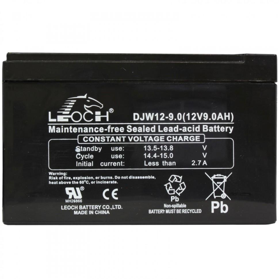 Leoch DJW12-9 12V 9Ah Sealed Lead Acid - AGM - VRLA Replacement Battery
