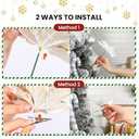 20 Pcs 6'' White Glitter Poinsettia Artificial Christmas Flowers with ClipsArtificial Flowers for Home Xmas Tree Ornaments,Wreath Garland Decoration Wedding Party Decor,White
