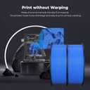 Creality 3D Printer Filament, 3D Printing Filament Tougher and Stronger, Accuracy +/- 0.02mm, 2kg, Blue*2