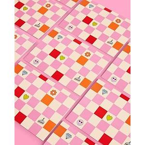 U Brands 70s Floral Check Folder Set, Poly, Assorted Colors and Patterns, 1 PCS