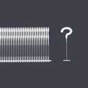 Acuteye 1-1/2" J Hook Fasteners for Standard Tagging Guns, J-Hook Plastic Fasteners, 1.5" L Tag Gun J-Hooks, 5000 Pcs (Transparent Color)