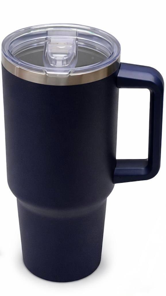 Pack Of 4 Stainless Steel Insulated Travel Mug, Blue Cups 