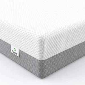 Dourxi Crib Mattress, Dual Sided Comfort Gel Memory Foam Toddler Mattress Premium Triple-Layer Support Core, Breathable Removable Cover, for Infant & Toddler, Fits Standard Crib & Toddler Bed, Grey