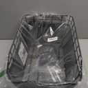 Rear Bike Basket - Large Bicycle Rear Basket with Cargo Net and Waterproof Cover, Wire Bike Baskets Rear Large Capacity (NO Bike Rack Include)