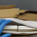 Large Stone Dish Drying Mat for Kitchen Counter, 2 PCS Quick Dry Stone Mats, Foldable Water Absorbing Diatomaceous Earth Drying Dishes Pad for Countertop Bottle Utensil Cup(Yellow White 24"x16"&8"x4")