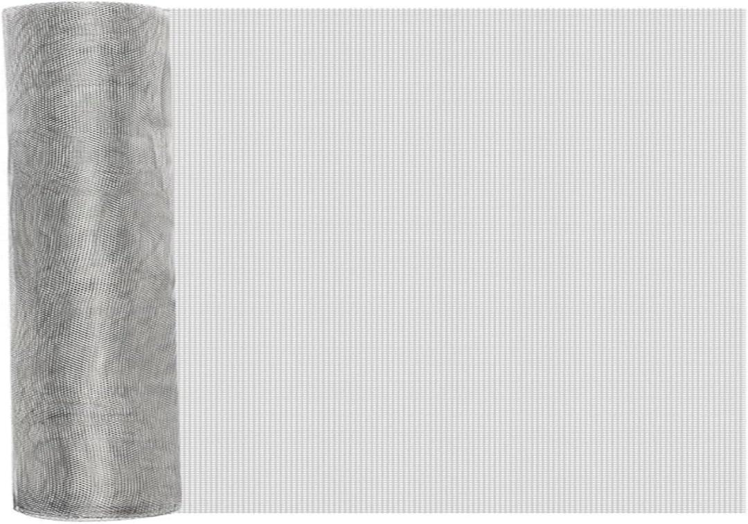 30 Mesh 304 Stainless Steel 16 x 48in-40x120cm Woven Screen Mesh Roll, Heat-Resisting Metal Insect Wire Filter Sheet Air Vent Mesh Window Screen