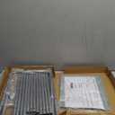 Shoe Rack 2 Tier Long Storage Organizer Wide Metal Shoe Shelf for Closet Entryway Grey