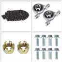 waltyotur 32 Go Kart ATV Rear Axle Assembly Kit Shaft & Hub & Chain & Brake Master Cylinder Replacement for 32 Inch Go Kart ATV