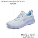 Skechers Sport Women's Women's Summits Sneaker, Light Blue/ Lavender=LBLV, 7 Wide