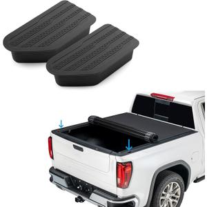 Shademax Stake Pocket Covers Custom Fit for 2019-2024 2025 2026 GMC Sierra and Chevy Silverado Accessories Truck Bed Rail Hole Plugs Stake Pocket Caps Cover (Set of 2)