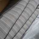 JONATHAN Y Aarhus High-Low Striped Ivory/Cream Indoor/Outdoor Area Rug 12x18, Minimalist Geometric, Pet Friendly, Non-Shedding, Stain Resistant, Easy-Cleaning for Backyard, Patio (SCN102B-18)