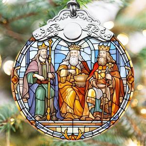 Touber Nativity Ornaments - Hanging, Western, Christian, Religious, Nativity Christmas Ornaments