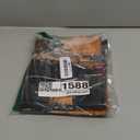 Place Mats Indoor Set of 4 Brown Wooden Placemats Wipeable Linen Fabric Washable Heat Resistant Placemats for Kitchen Dining Tables, 12x18 Inches