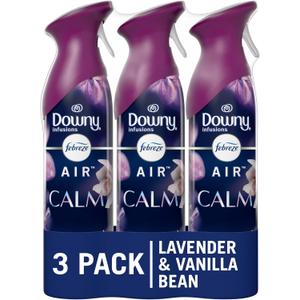 Febreze Air Mist Air Freshener Spray, Odor-Fighting Room Spray, Air Fresheners for Home and Bathroom and Kitchen, Aerosol Can, Downy Calm Scent, 8.8oz, 3 Count
