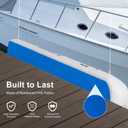 COOLWAVE 10FT Inflatable dock fender, Rectangle Inflatable Flat Boat Fenders Bumpers for Docking, Heavy Duty Large Dock Fender for Yachts, Pontoon Boat, Ski Boat,1 Pack, Size: 10'x 16"x 8"