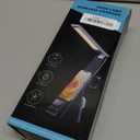 IHAO 6in1 Multifunctional Foldable LED Table Lamp with Wireless Charger Digital Alarm Clock Eye-Care Lighting 3 Color Modes 15W Qi Charger for Phone/Headphones, iWatch Charger Compatible-N61Black