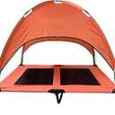 Midlee Salmon Dog Cot with Canopy (30" x 36")