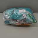 Nappler Small Shredded Memory Foam Pillow for Travel and Camping - Compressible Medium Firm Bed Pillow, Contoured Support, Breathable Cover, Machine Washable, Ideal Backpacking, Airplane and Car (White)