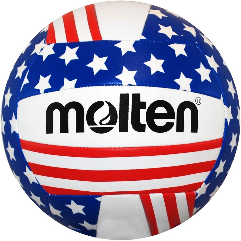 Molten Stars and Stripes Recreational Volleyball, Red/ White/ Blue
