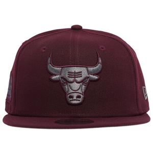 New Era 9Fifty Cap Chicago Bulls Ripstop Front Maroon
