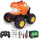 TODKISS Dinosaur Remote Control Car, Monster Truck Toys with Spray, Light & Sound, 2.4GHz All Terrain RC Cars for Boys Age 4-7, Birthday Gifts for Kids  3 - 12 years old 
