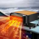 Car Heater 12V Portable Car Heaters for Vehicle – 200W Fast Heating & Cooling Fan, Plug In Cigarette Lighter Windshield Defroster, 360° Rotatable Heater for Car, SUV, Truck, RV