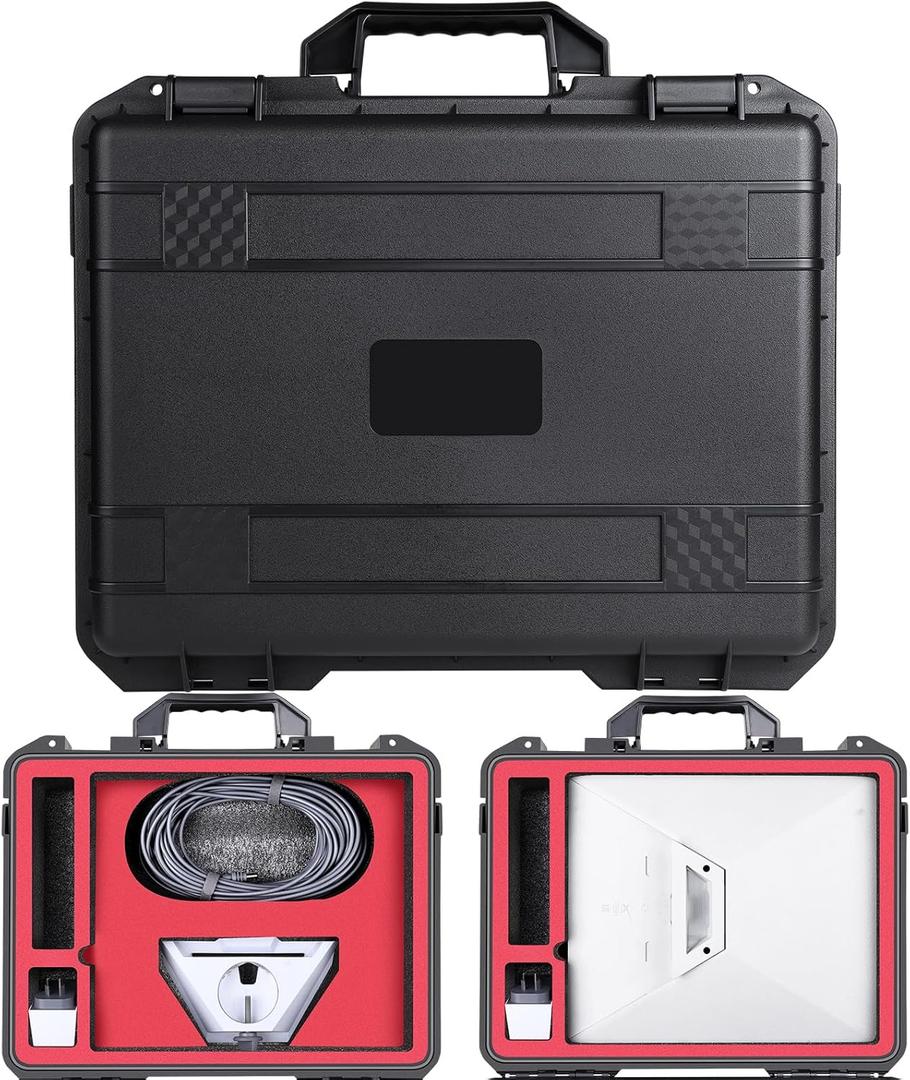 Professional Waterproof Case for Starlink Mini Set, IP67 Waterproof Hard Carry Case for Starlink Mini, Cables, Power Supply, Kickstand and Pipe Adapter Accessories Professional Waterproof Case for Starlink Mini Set, IP67 Waterproof Hard Carry Case for Starlink Mini, Cables, Power Supply, Kickstand and Pipe Adapter Accessories