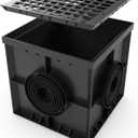 Vodaland 16x16 Large Catch Basin with Sediment Basket and Ductile Cast Iron Grate SWI8473