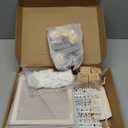 Canlierr 9 Pcs Pregnancy Announcement Set Pregnancy Reveal Ideas Felt Letter Board Baby Bodysuit Booties Photo Frame Bear Plush Wood Blocks for Coming Soon Baby Announcement(Black)