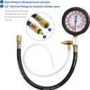 TU-114 Auto Fuel Pressure Gauge Tester Kit Gasoline Pressure MetersAutomobile Instrument Testing Tool(Blue)
