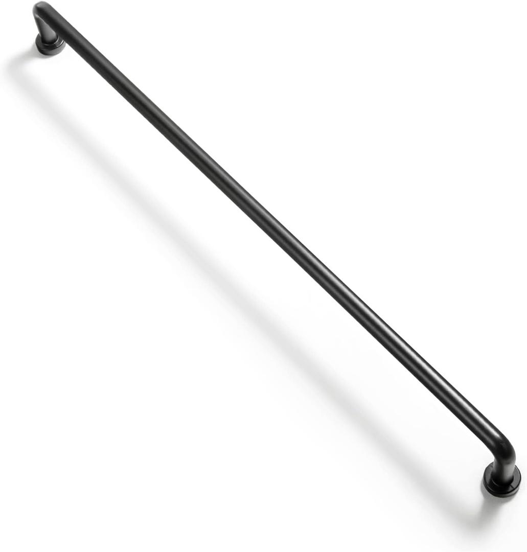 Goo-Ki 6 Pack 12 5/8" Center to Center Matte Black Modern Cabinet Pulls Solid Contemporary Home Improvement Hardware Drawer Pulls Zinc Alloy Kitchen Handles