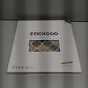 STICKGOO Arabesque Tile Peel and Stick Backsplash, 12X12 Self Adhesive Wall Tiles (Pack of 10, Thicker Design) (Sandstone)