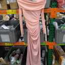 Unybwonn Women Sexy Off Shoulder Mesh Maxi Dress Long Sleeve Ruched Party Formal Stretch Elegant Party Club Long Dresses (Small, Green)