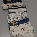 Luvable Friends Unisex Baby Cotton Bodysuits (9-12 Months, Happy Camper) 6 Pcs